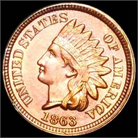 1863 Indian Head Penny UNC