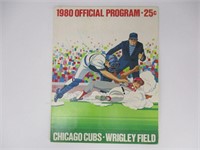 1980 Chicago Cubs Official Program/Scorecard