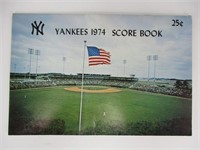 1974 New York Yankees Unused Score Book/Program