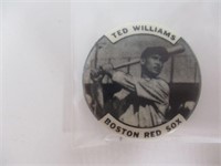 Vintage Ted Williams Pin Back Button