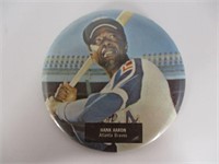 Vintage Hank Aaron Pin Back Button