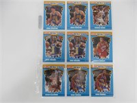 (9) 1990 Fleer Basketball All-Star Stickers