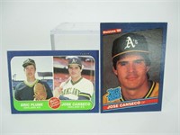 (2) 1986 Jose Canseco Rookie Cards