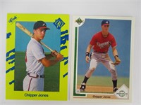 (2) Chipper Jones Rookie Cards