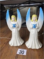 2 Union Products Blow mold Lighted Angels