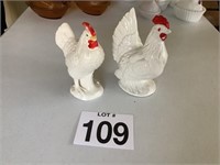 2  Ceramic Roosters ( one Japan)