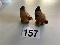 2 Resin Roosters