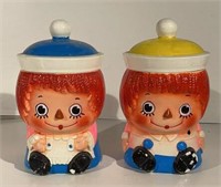 Raggedy Ann & Andy Cookie Jars