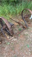 Vintage Metal Farm Equipment