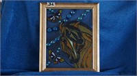 Stain glass horse head