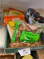 Almonds, Chikki Squares, Coconut Oil grocery lot