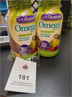 2 Omega Vita fusions Gummy Vitamins