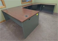 Large HDN office desk 125"w 72"d 29"h