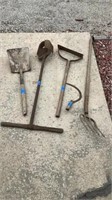 Shovel, Post Digger, Weeder, Hay Fork
