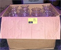 Box of glass candle holders