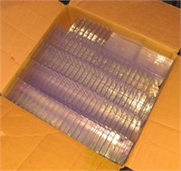 Box of clear cassette tape boxes