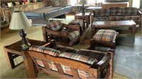 Ranch Country a wood Living Room Set (10Pc Set)