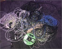 Lot of assorted electrical wiring and cables