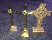 2 Metal Sudbury church ware crosses and Finding