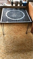 Iron Grate Turned Into Table 33 3/4” Square 21” t
