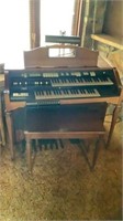 Hammond Electric Organ With Bench
