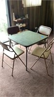 Card Table 4 Chairs