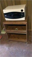 GE Microwave and Stand