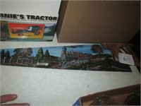 PAINTED HANDSAW WITH LOCOMOTIVE