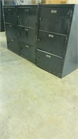 3 Metal storage cabinets