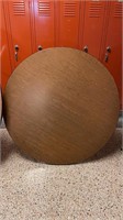 4ft round table, adjustable height