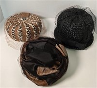 (G) Vintage Mr. Michael pillbox hat with veil,