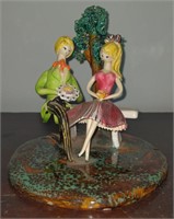 (R) Porcelain figurine of a young couple