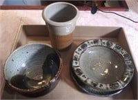 (R) F1970's Studio Pottery, Stoneware Bowl and