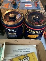 (2) Granger Pipe Tobacco Cans