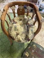 Dog chair with pillow and foot rest
