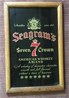 Seagram’s seven whiskey wall art