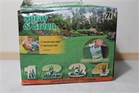 New Spray green lawn fertilizing program