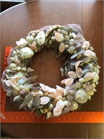 Wreath with real shells
