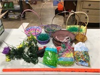 Easter baskets & decor