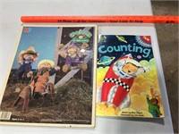 Cabbage Patch puzzle and a book
