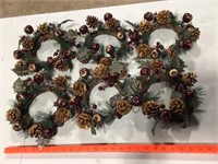 Half Dozen pine cone wreaths