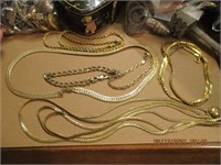 Goldtone Necklace & Bracelot Lot