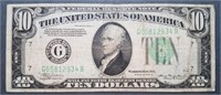 1934 Series A $10 Federal Reserve Note - Chicago