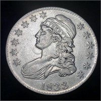 1833 Capped Bust Half Dollar - Splendid!