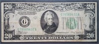 1934 Series A $20 Federal Reserve Note - Chicago