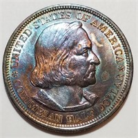 1892 Columbian Expo Silver Half Dollar - TONER!
