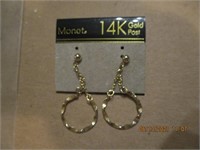 Pr. of Monet 14k Gold Post earrings-untested