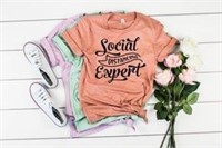$18 Size Medium Social Distancing Expert Shirt