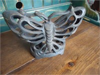 Cast Iron butterfly candle holder