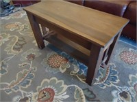 Tall coffee table wiht storage